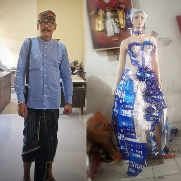 Bukan Sekedar Hasilkan Karya dari Bahan Bekas, Seniman Recycle Lanang Mantra Tonjolkan Edukasi Peduli&nbsp;Lingkungan