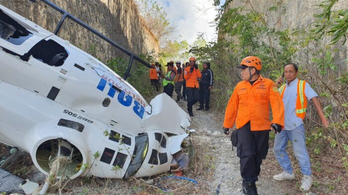 Heli Jatuh di Pecatu, Crew dan Penumpang&nbsp;Selamat