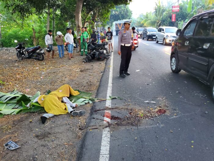 Tewas Ditempat, Truk Tabrak Pemotor di Jalan Raya&nbsp;Pengalon