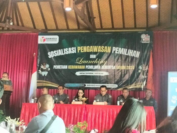Bawaslu Buleleng Gelar Sosialisasi Pengawasan dan Launching Pemetaan Kerawanan Pemilihan Serentak Tahun&nbsp;2024