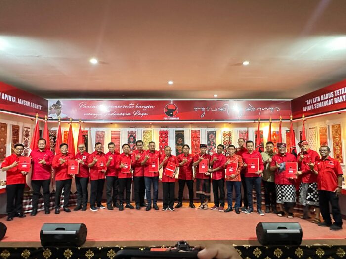 PDI Perjuangan Umumkan Bacalon Bupati dan Wakil Bupati se-Kabupaten/Kota di&nbsp;Bali