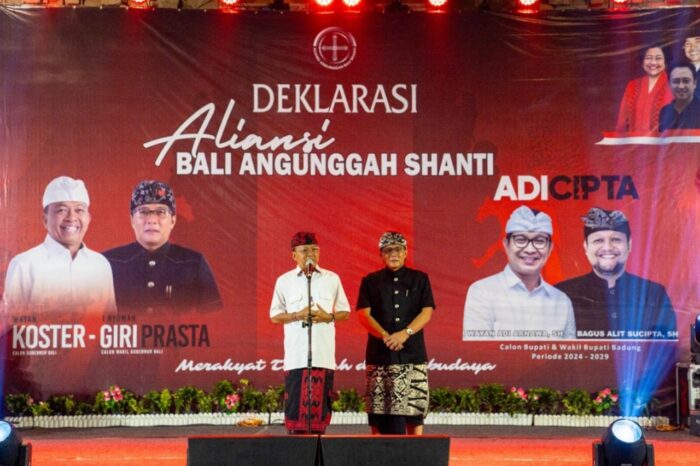 Aliansi Bali Angunggah Shanti Siap Fight Menangkan Koster-Giri dan&nbsp;Adicipta